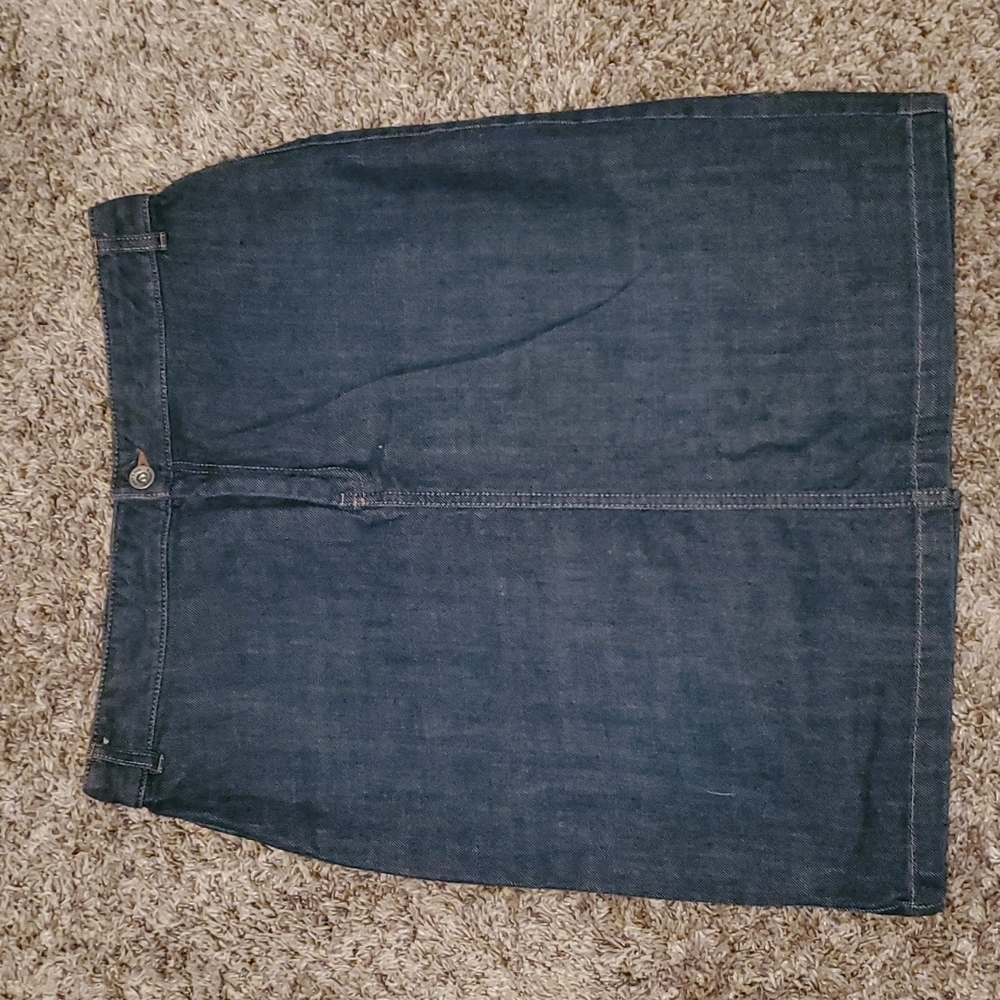 Banana Republic Dark Denim Midi Skirt